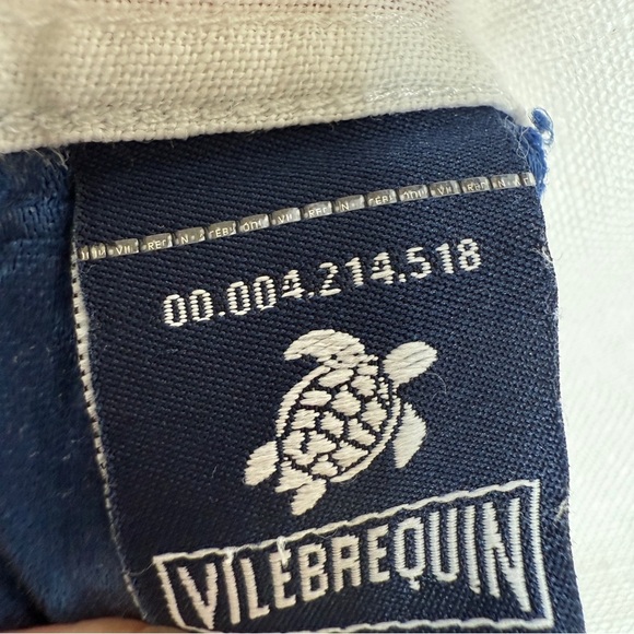 Vilebrequin Men's White 100% Linen Long Sleeve Button-Up Shirt Size 3XL Casual - Picture 10 of 11